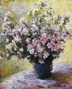 Claude Monet Bouquet of Mallows painting